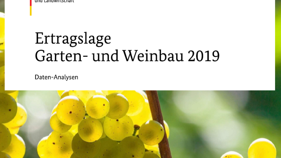 Ertragslage Garten- und Weinbau 2019