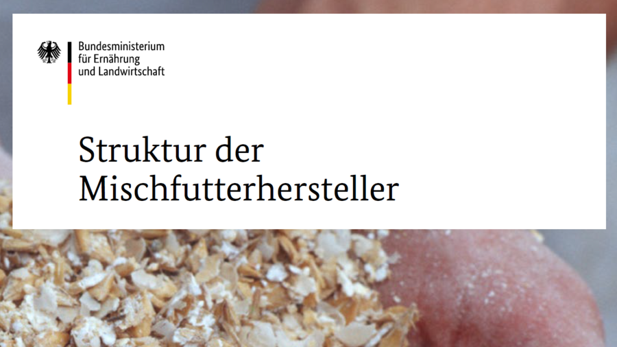 Titelblatt der Broschüre: Struktur der Mischfutterhersteller