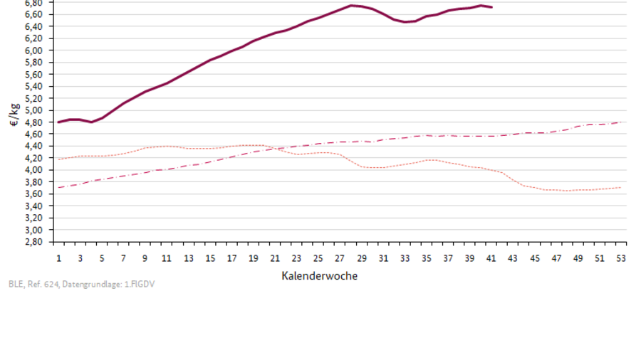 Preisverlauf Jungbullen R3